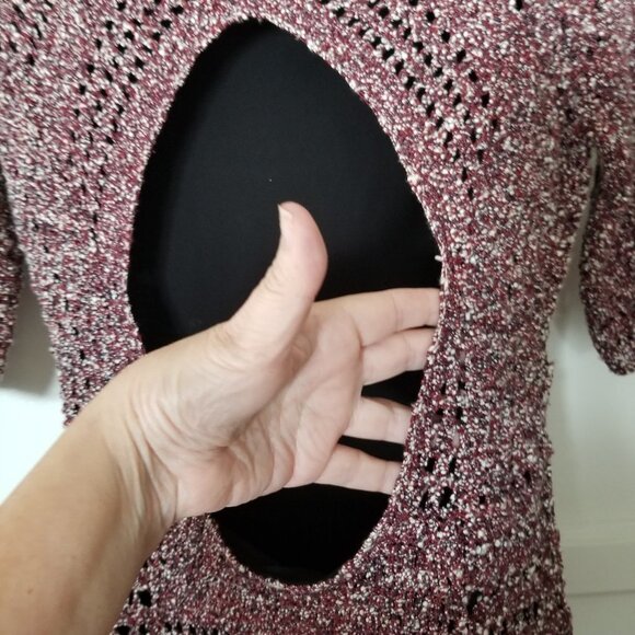 Rag and Bone Red Heart Knit Dress w/ Cut O… - Picture 8 of 10